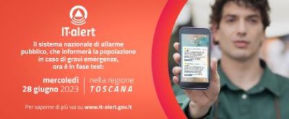 In Toscana test operativo del sistema nazionale IT-Alert